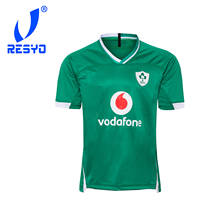 RESYO для 2020, Ирландская Домашняя мужская футболка для регби, Спортивная футболка 2024 - купить недорого