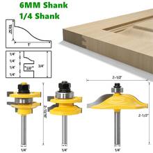 1pcs 1/4" 6mm Rail and Stile Router Bit Set Door Window Woodworking Knife Tenon Cutter for Wood Milling Machine Tools 2024 - buy cheap