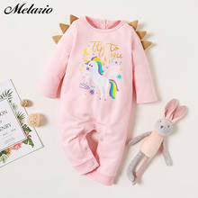 Melario New Newborn Baby Clothing Cartoon Unicorn Baby Boys Girls Clothes Baby Rompers Infant Rompers Kids Baby Girls Clothing 2024 - buy cheap