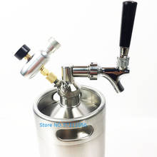 2L Stainless Steel Mini Beer Keg with Tap Faucet Storage Dispense Craft Adjustable Brewing 2024 - buy cheap