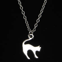 New Fashion Necklace 19x14mm jumping cat Pendants Short Long Women Men Colar Gift Jewelry Choker 2024 - buy cheap