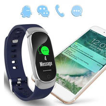 Inteligente pulseira de freqüência cardíaca sono monitoramento passo para o telefone móvel relógio banda à prova dwaterproof água rastreador fitness longa espera pulseira 2024 - compre barato