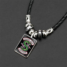 Riverdale Gifts Necklaces for Men South Side Serpents Pendant Fashion Leather Necklace 2024 - buy cheap