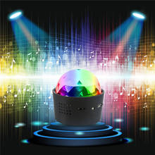 Wireless Disco Ball Lights Battery Operated Sound Activated LED Party Strobe Light Mini Portable RGB DJ Stage Light with USB 2023 - buy cheap