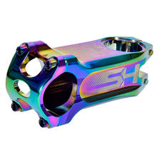 31.8*80mm Rainbow Bike Stem Full CNC Bicycle Handlebar Stem Mountain Road Bike Stem 0 Degree Colorful XC AM MTB Stem Bike Parts 2024 - buy cheap