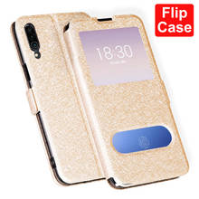 Open window Phone Case For Meizu 16Xs Case 16 Xs M926Q PU Leather Flip back Cover For Meizu Meilan 16Xs Meizu16XS Case 6.2" 2024 - buy cheap