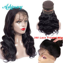 Ashimary Pre Plucked 360 Lace Frontal Wig with Baby Hair Brazilian Body Wave 360 Lace Frontal Wigs for Black Women Remy 2024 - buy cheap