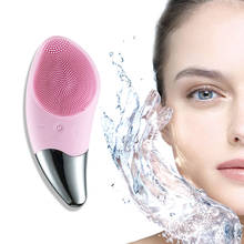 Colorful Sonic Cleanser Brush Deep Cleansing Reduce Wrinkles Waterproof Silicone Electric Nickel Battery Portable Skin Care Tool 2024 - buy cheap