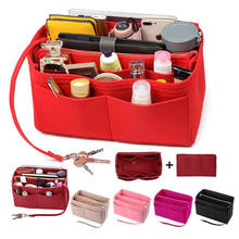Women's Makeup Organizer Portable Cosmetic Bag Felt Insert Bag For Handbag Travel Inner Purse Girl Storage Drop shipping 2024 - buy cheap