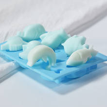 Molde de silicona para jabón hecho a mano con forma de pez delfín en 3d, molde para pastel de Chocolate, fabricación de jabón para bebé 2024 - compra barato