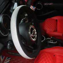Protector para volante de coche de cuero Artificial 38cm dirección cubierta couvre para MINI Cooper F54 F55 F56 F57 F60 R55 R56 R57 R60 2024 - compra barato