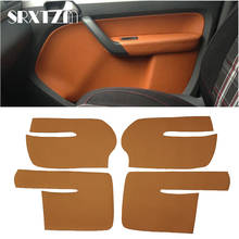 For Volkswagen Touran Caddy 2006-2015 Microfiber Leather Door Armrest Interior Door Panel Protective Cover with Mount Fittings 2024 - buy cheap