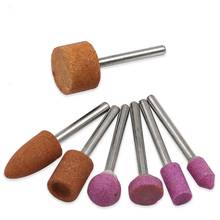 5pcs 3mm handle Wheel Head Abrasive Mounted Stone For Ceramics  Rotary Tools Grinding Stone pneumatic Polished Tools Accessories 2024 - buy cheap