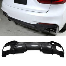 Alerón difusor de labio de parachoques trasero de fibra de carbono Real para BMW F16 X6 2014-up 2024 - compra barato