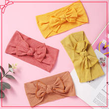 Korea Elastic Hair Bands For Baby Girls Summer Thin Headwear Sweet Knit Candy Colors Turban  Headwrap Newborn  Hair Accessories 2024 - buy cheap