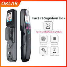 OKLAR Face Recognition Lock Smart Door Lock Safe Digital Biometric Fingerprint Lock Outdoor Fingerprint Password Key IC Card 2024 - buy cheap