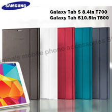 Samsung-funda de tableta oficial Galaxy Tab S de 8,4 "T700 S 10,5" T800, carcasa con tapa magnética y función de encendido y apagado automático, 1:1 2024 - compra barato