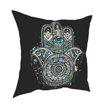 Hand Of Fatima Psychedelic Pillow Cover Home Decorative Cushions Throw Pillow for Home Polyester Double-sided Printing Creative 2024 - buy cheap