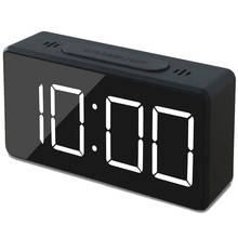 Small Mini Digital Alarm Clock for Travel with LED Time or Temperature Display, Snooze, Adjustable Brightness, Simple Operation, 2024 - buy cheap