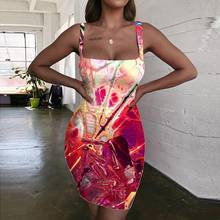 Kyku marca guerra vestido feminino colorido vestidos de senhoras arma sundress chama bodycon vestido das mulheres roupas mini noite curto 2024 - compre barato