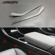 For Tesla Model 3 2017 2018 2019 Carbon Fiber Car Central Center Console Side Panel Frame Trim Cover 2024 - buy cheap