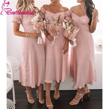 Short Bridesmaid Dresses 2021 Chiffon Vestido De Noiva Wedding Guest Dress Robe De Soirée De Mariage 2024 - buy cheap