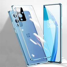 Роскошный Магнитный чехол для Oneplus 9 8 8T Pro Funda Защита объектива камеры закаленное стекло металлический бампер для Oneplus 9 Pro Coque 2024 - купить недорого