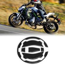 1pcs New Motorcycle Tank Sticker Carbon Fiber Motorcycle Gas Tank Cap Pad Cover Sticker Decals For KAWASAKI Z900 Z650 17-18 2024 - buy cheap