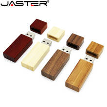JASTER-pendrive de madera con logotipo personalizado, unidad flash USB 2,0, 4GB, 16GB, 32GB, 64GB, regalo de boda 2024 - compra barato