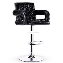 Cadeira de bar moderna, moderna, de couro pu, com esponja macia, elevação, giratória, apoio de braço 2024 - compre barato