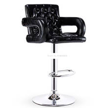 Fashion Modern Bar Counter Chair PU Leather Soft Sponge Seat High Footstool Lifting Swivel Barchair With Backrest and Armrest 2024 - buy cheap