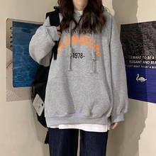 Women hoodie Harajuku sweatshirt Letter Loose hoody Streetwear black clothes Vintage hoodies tops clothing para Long Sleeve 2024 - buy cheap