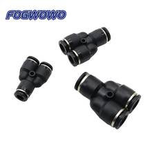 Y-Type Three-Way Pneumatic Quick Connectors PY Black Diameter Connector Interface Size 6mm/8mm/10mm Garden Water Irrigation 5pcs 2024 - buy cheap