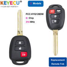 KEYECU FCC: HYQ12BDM G Chip Replacement 2+1 3/ 3+1 4 Button Remote Key Fob for Toyota Prius C Carmy 2012-2016 2024 - buy cheap