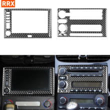 Adesivo de fibra de carbono para chevrolet corvette c6 2014-2019, console central de rádio, navegação, exibição de interiores, acessórios de carro 2024 - compre barato