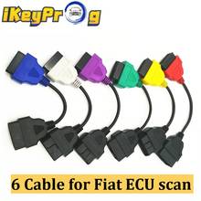 For Fiat ECU 6/4/3PCS Adapter Cables for FIAT ECU Scan & Multiecuscan Fiat ECUSCAN OBD2 Connector Diagnostic Cable 2024 - buy cheap