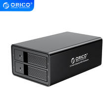 ORICO 2 bay 3.5 inch USB3.0 to SATA HDD Docking Station With RAID Aluminum HDD Enclosure 36W External Power Adapter HDD Case 2024 - buy cheap