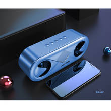 Altavoz inalámbrico con Bluetooth 5,0, dispositivo de sonido estéreo 4D, reproductor portátil, altavoces dobles, compatible con tarjeta TF/unidad USB/AUX 2024 - compra barato