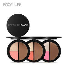 Focallure 3 In 1 Blusher Contour Highlight Palette Professional Natural Face Bronzer Highlighter Blush Powder Makeup Set 3 Color 2024 - buy cheap