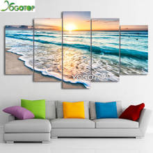 Pintura de diamante 5D Diy, punto de cruz, paisaje marino, puesta de sol, paisaje de playa, mosaico completo, bordado de diamantes, decoración ML1287 2024 - compra barato