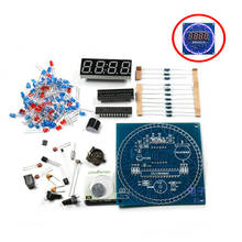 Вращающийся светодиодный дисплей DS1302, модуль электронных часов с будильником, набор «сделай сам», светодиодный индикатор температуры для arduino 2024 - купить недорого
