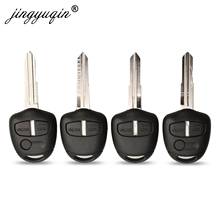 jingyuqin 10pcs/lot 2/3BTN Transponder Car Key Remote Case Fob Cover Shell For Mitsubishi Grandis Right / Left Blade 2024 - buy cheap