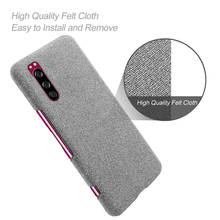 Anti-slip Ultra Thin Fabric Cloth Case For Sony Xperia 5 Anti-Drop Phone Bag Cover For Sony Xperia 5 Xperia5 J8210, J8270, J9210 2024 - buy cheap