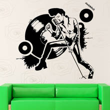 Disco Wall Stickers For Night Club Rock 'n Roll Music  Vinyl Decal Pub Home Decoration Accessories For Living Room W800 2024 - buy cheap