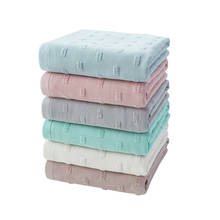 Cotton Double-Layer Gauze Bath Towel Plain Gauze Square Bath Towel 70 * 140cm Soft Absorbent Bath Towels for Adults 2024 - buy cheap