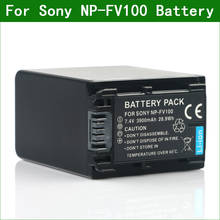 Lanfulang-bateria recarregável para câmera, np fv100, para sony 2024 - compre barato