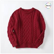 Suéter de cuello redondo para niño y mujer, ropa bonita para otoño e invierno, 3, 4, 5, 6, 7, 8, 9, 10, 11, 12 años 2024 - compra barato