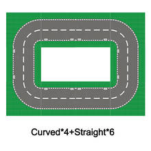 City Road Green Street Baseplate Straight Crossroad Curve Splicing Baseboard Sets DIY Creative Bricks Base Plate Building Blocks 2024 - buy cheap