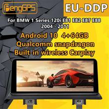 Для BMW 123D 120i E81 E82 E87 E88 Android Радио 2004 - 2011 стерео PX6 Snapdragon автомобильный мультимедийный плеер DVD GPS Navi головное устройство 2024 - купить недорого
