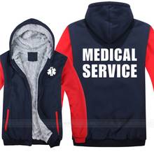 EMT-Sudadera con capucha para hombre, abrigo grueso de emergencia, paramédico, servicios médicos, chaqueta con capucha 2024 - compra barato